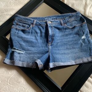 High rise Jean shorts